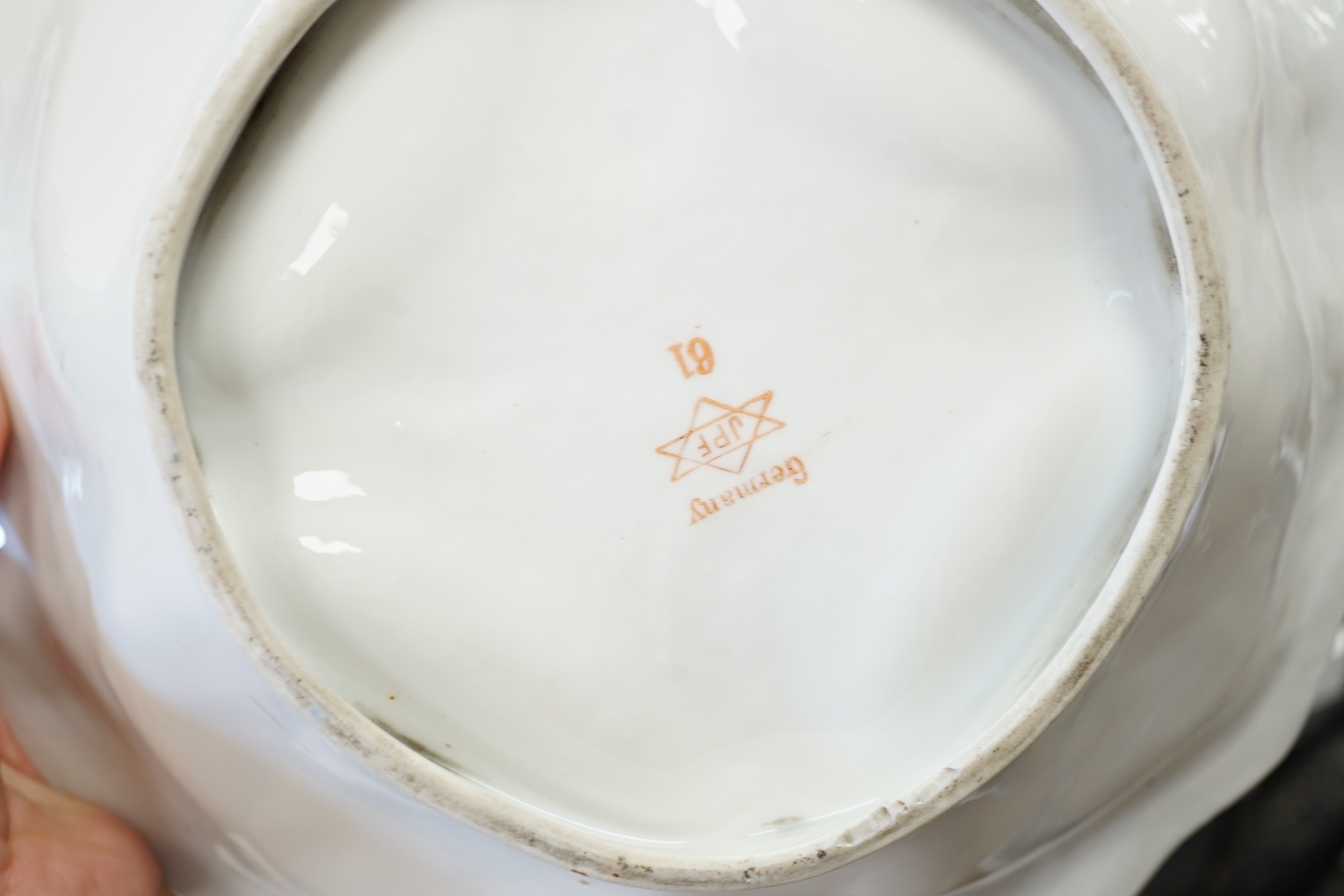 Two boxed Lladro figures and mixed ceramics including a Davenport hydra jug, Keeling & Co hydra jug, Wallendorfer lidded tureen with pierced edge, Ironstone plate, etc (12)